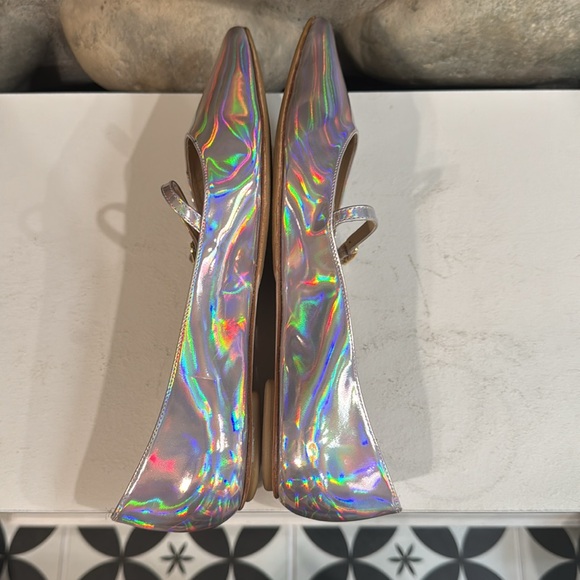 Stuart Weitzman Emilia Mary Jane ballet pumps Iridescent patent leather - Picture 7 of 10
